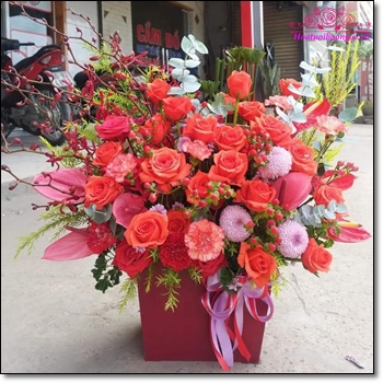 Miễn phí giao hoa tươi tại đường Hoàng Mai quận Hai Bà Trưng Hà Nội